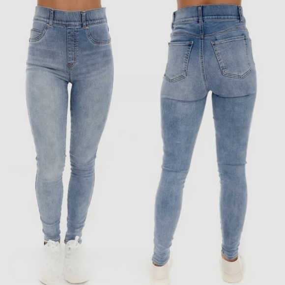 Spanx Denim Vintage Wash Skinny Jeans Tummy Control XS - Picture 2 of 9